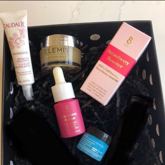 Best skincare bundle CAUDALIE serum, Elemis cleansing balm, Belif Eye Cream NEW - Picture 1 of 4